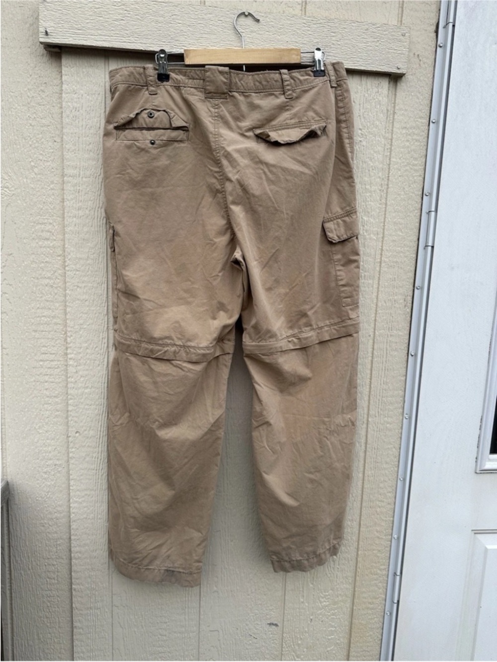 Timberland Men's Nylon Zip-Off Fly Fishing Pants Large (38X30 Brown/Tan - Picture 3 of 9
